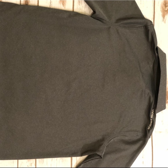UNDER ARMOUR LONG SLEEVE BUTTON GOLF POLO XL GREY - Picture 3 of 7